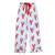 Full-Length Ruffled PJ Set with Velvet Tie - Blue Stripes + Lobsters