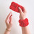 Plush Spa Wristbands - Red