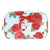 Quilted Cosmetic Bag - Blue Gingham + Red Roses