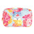 Quilted Cosmetic Bag - Blue + Roses