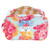 Quilted Cosmetic Bag - Blue + Rose Floral