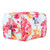 Quilted Cosmetic Bag - Blue + Rose Floral