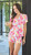 Bamboo Short Sleeve Top + Square Short PJ Set - Blue + Rose Floral