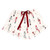 Cropped + Ruffled Short PJ Set with Velvet Ties - Ivory + Nutcrackers