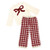 Cloud Full-Length Lounge Set - Red Bow + Plaid