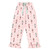 Full-Length Ruffled PJ Set with Velvet Tie - Pink Stripes + Nutcrackers 
