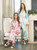 Full-Length Ruffled PJ Set with Velvet Tie - Pink Stripes + Nutcrackers 