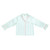 Full-Length Ruffled PJ Set - Ivory + Mint Stripes with Pink Rick Rack Trim