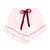 Cropped + Ruffled Short PJ Set with Velvet Ties - Pink + White Stripes