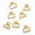 Mini Claw Clips - Rhinestones - Set of 7