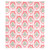 Luxe Throw - Pink Stripes + Doily Trees