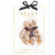 Bear Claw Clip - Tan Bear + Burgundy Scarf