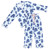 Full-Length Ruffled PJ Set with Velvet Tie - Blue Gingham + Hydrangeas