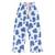 Full-Length Ruffled PJ Set with Velvet Tie - Blue Gingham + Hydrangeas