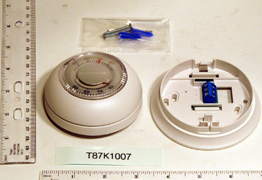 Honeywell Premier White Round Thermostat # T87K1007