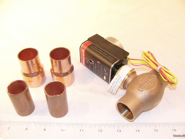 Honeywell MZV527E 1 1/4" Zone Valve W/ Aux Switch