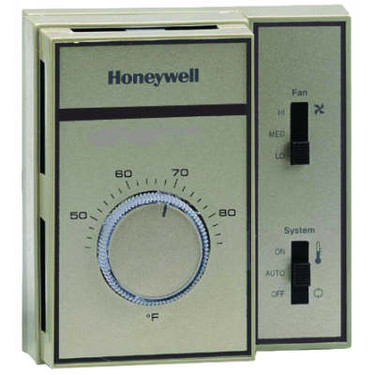 Honeywell T6069B4018 Fan Coil Thermostat 44-86F, 4 Pipe Sys