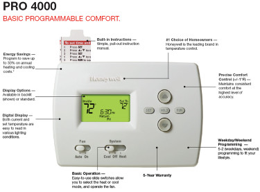 Honeywell TH4110D1007 Thermostat
