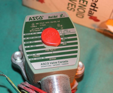 ASCO 8214G20 1/2" N/C 0/5# Gas Shutoff Valve