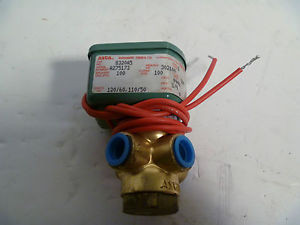 asco 8320a5 valve 1/4 universal 3 way 100 psi brass