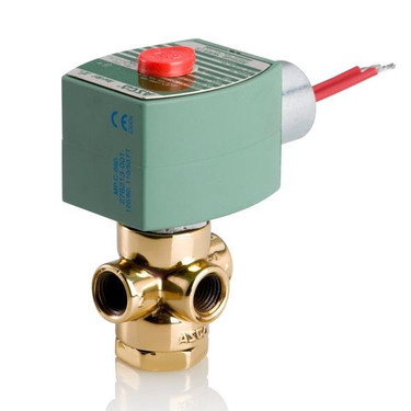 ASCO 8320G182 1/4" 3-Way Normally Closed Solenoid Valve Air 210 PSI Water Oil 225 PSI