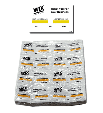 WIX WI1516 Oil Change Decal