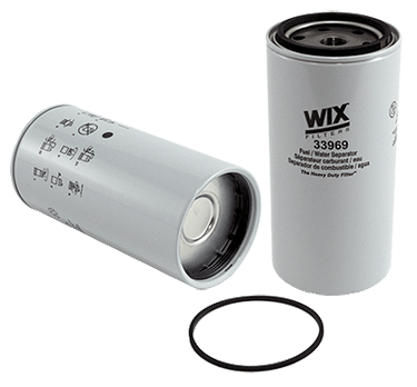 WIX 33969 Spin On Fuel Water Separator w/ Open End Bottom