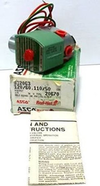 Asco 8320G3 1/8"Univ3way 0/30# BRASS VLV