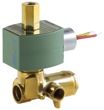 asco 8345h3 valve 1/4 4 way brass air 150 psi
