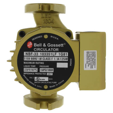 Xylem-Bell & Gossett 103351LF NBF-33 1/15hp Flg115vBrzCirc