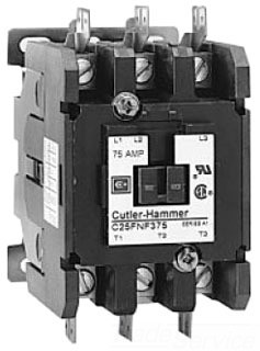 Cutler Hammer-Eaton C25DNF250T 2 POLE 50AMP 24V Contactor