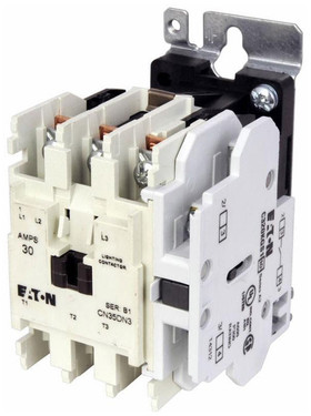 Cutler Hammer-Eaton CN35DN3AB 120V 30A 3P Contactor W/Aux