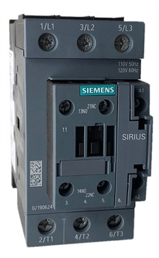 Siemens Industrial Controls 3RT2036-1AK60 120V 3P 50A 1N/O 1N/C Contactr