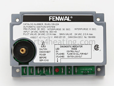 Fenwal 35-60J108-224 24vacDSI 30sPre/Inter 8s TFI