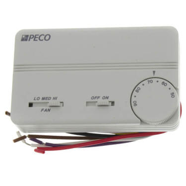 Peco Controls TB155-046 ElecTstat AutoC/O 3spdFanOnOff