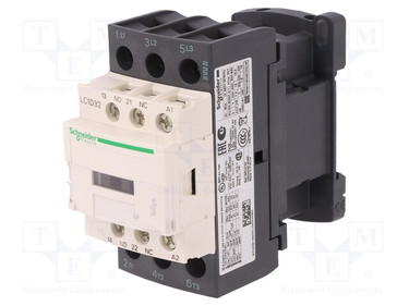 Schneider Electric (Square D) LC1D32U7 240V 32A 3P Contactor;1NO 1NC