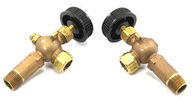 Weil McLain 510-218-145 1/2" Water Gauge Cock-SET OF 2