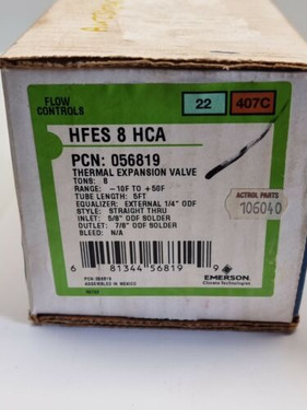 Emerson Flow Control (Alco) 56819 HFES 8Ton HCA 5/8"X7/8" 5ftCap