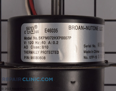 BROAN-NuTone S97017843  120v .02A Motor