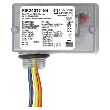 Functional Devices RIB2401C-N4  Enclosed TriVolt NEMA4/4X