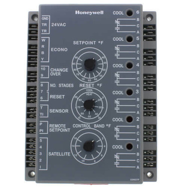 Honeywell W7100A1053 40/90F 6-STG CL,DISCH.AIR CTRL
