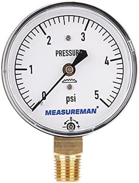 Kodiak Controls KC1012560  2 1/2"Dial 0-60# 1/4"npt Lwr