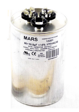 MARS 12201 80/10MFD 370V Round Run Cap.