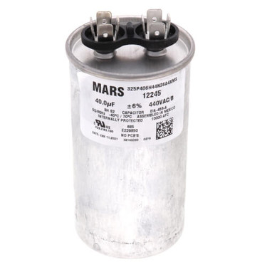 MARS 12245 40MFD 440VAC ROUND RUN CAP