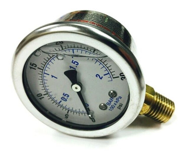 Quincy Compressor 110822 Oil Pressure Gauge
