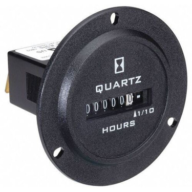 Redington 722-0004 20/264V HourMeter,Round,3-Hole