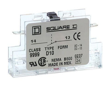 Schneider Electric (Square D) 9999D11 1 N/O 1 N/C AUXILIARY CONTACT