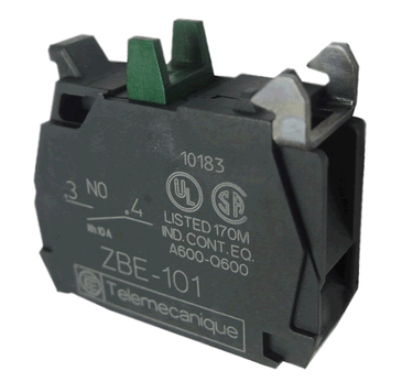 Schneider Electric (Square D) ZBE101 N/O CONTACT BLOCK, 5 PACK