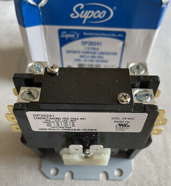 Supco DP30241 1 1/2pole 24v 30amp contactor