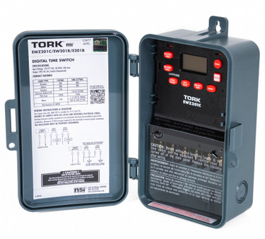 Tork Timers EWZ201C  7DAY ELECTROMECH DPDT 208-277V